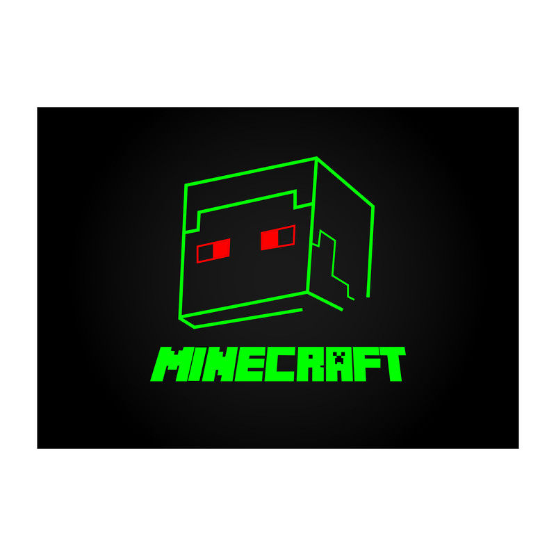 استیکر لپ تاپ و موبایل مدل بازی طرح ماینکرفت minecraft کد 1130