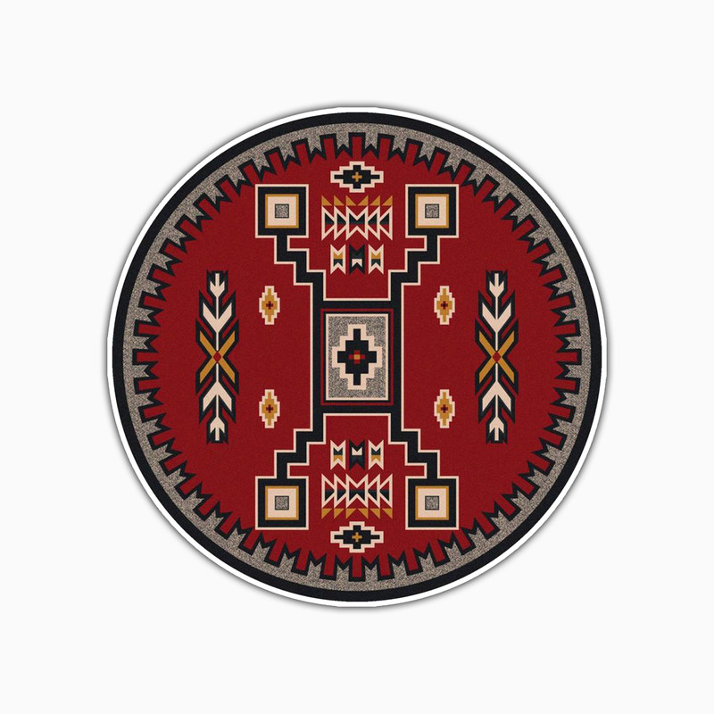 استیکر لپ تاپ و موبایل بووم طرح فرش مدل Dakota کد TR54