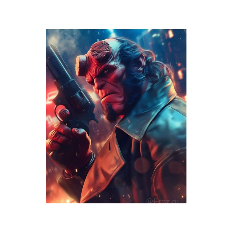 استیکر لپ تاپ و موبایل مدل سریال طرح فیلم پسر جهنمی hellboy کد 2172
