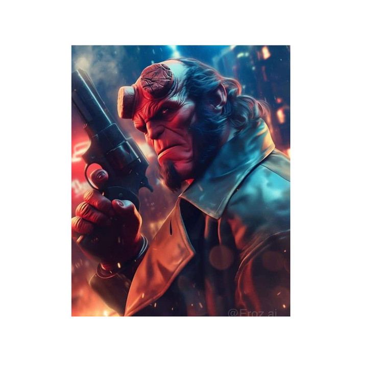 استیکر لپ تاپ و موبایل مدل سریال طرح فیلم پسر جهنمی hellboy کد 2172