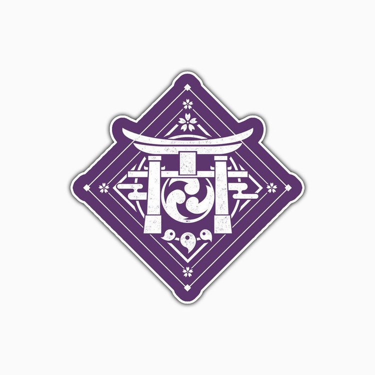 استیکر لپ تاپ و موبایل بووم طرح Anime Genshin Impact کد PS81