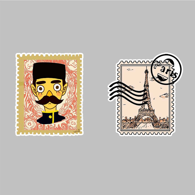 استیکر لپ تاپ کارنیکا طرح پاریس مدل paris-2222046 مجموعه 2 عددی