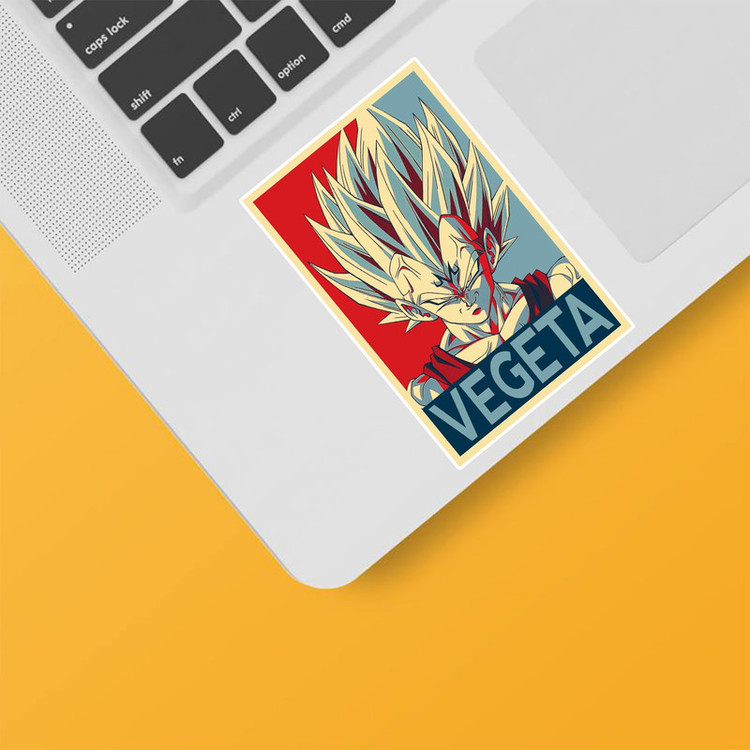 استیکر لپ تاپ و موبایل بووم طرح Anime Dragon Ball مدل Vegeta کد TA6