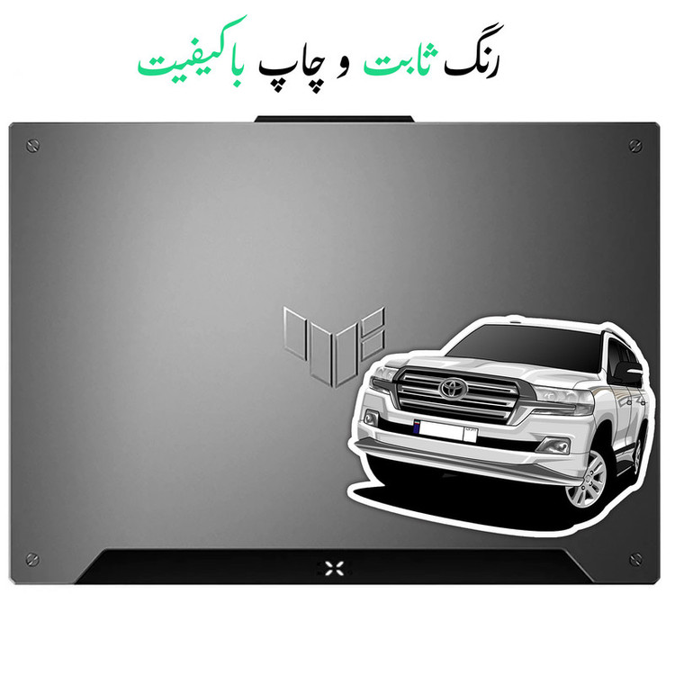 استیکر لپتاب طرح ماشین لند کروز کد 2024