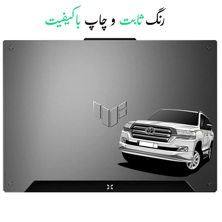 استیکر لپتاب طرح ماشین لند کروز کد 2024