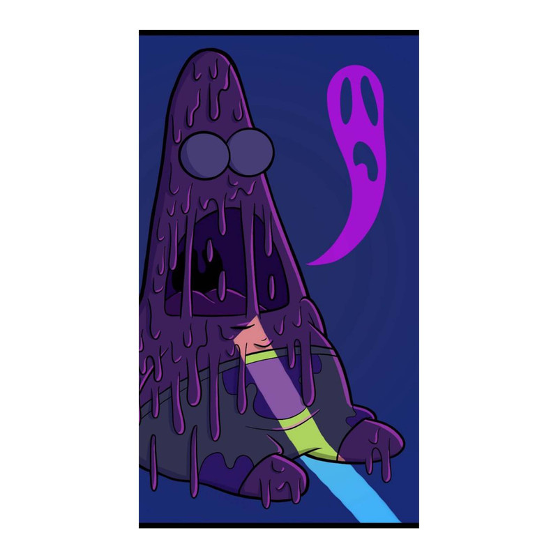 استیکر لپ تاپ و موبایل مدل انیمیشن طرح باب اسفنجی شلوار مکعبی SpongeBob SquarePants کد 1734