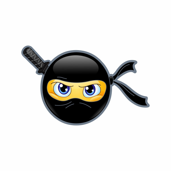 استیکر لپ تاپ طرح ninja emoji کد 133