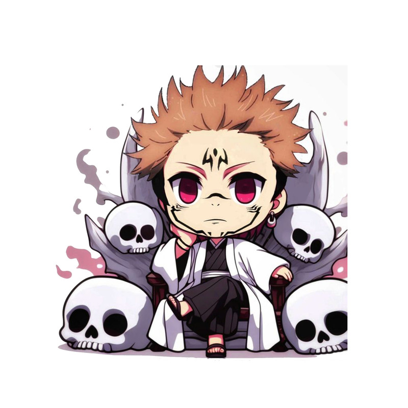 استیکر لپ تاپ و موبایل مدل انیمه طرح جوجوتسو کایسن ریومن سوکونا jujutsu kaisen ryomen sukuna کد 635