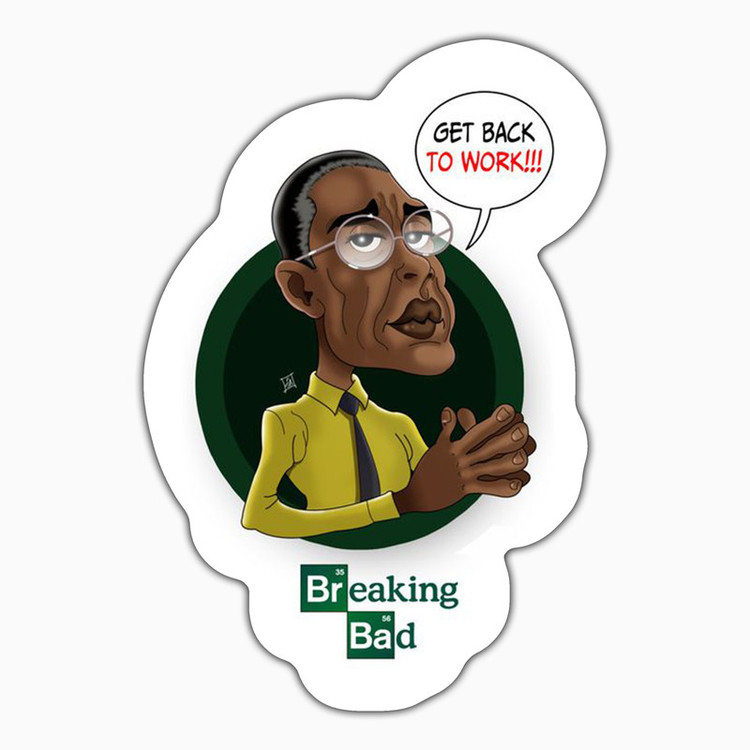 استیکر لپ تاپ و موبایل بووم طرح سریال Breaking Bad مدل Gus Fring کد VR33