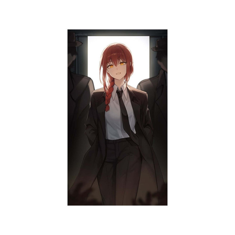 استیکر لپ تاپ و موبایل مدل انیمه طرح مرد اره ای ماکیما Chainsaw Man Makima کد 3247