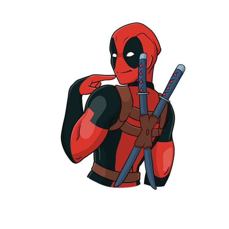 استیکر لپ تاپ و موبایل مدل سریال طرح Deadpool کد 2549