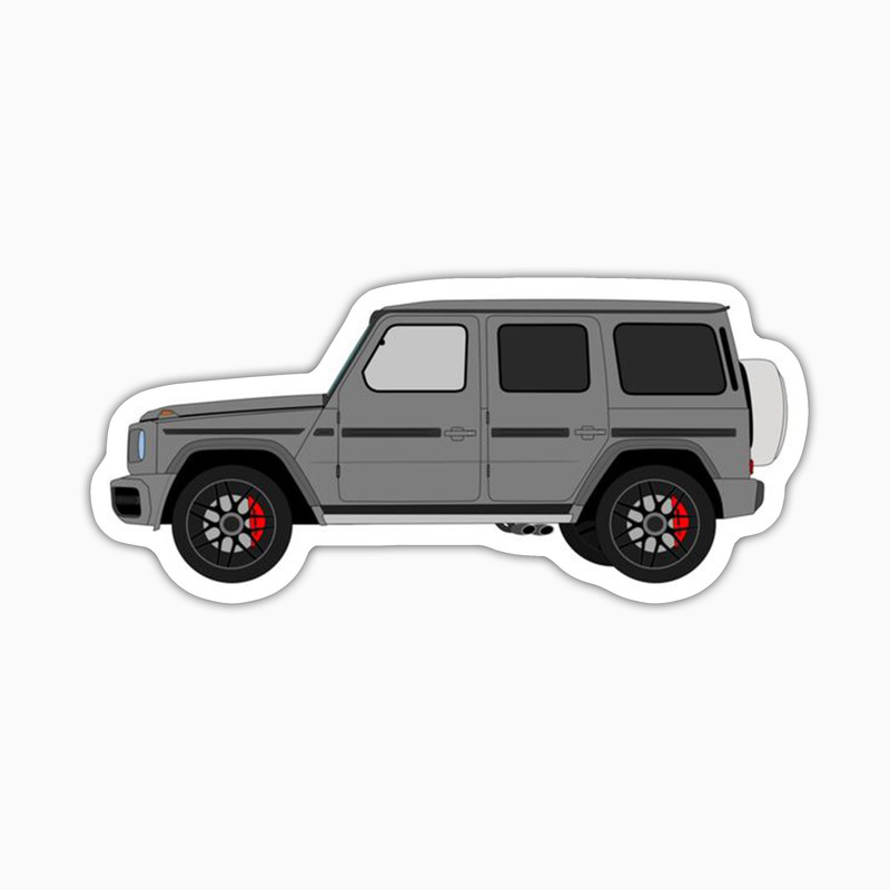 استیکر لپ تاپ و موبایل بووم طرح ماشین مدل Benz G class کد UV042