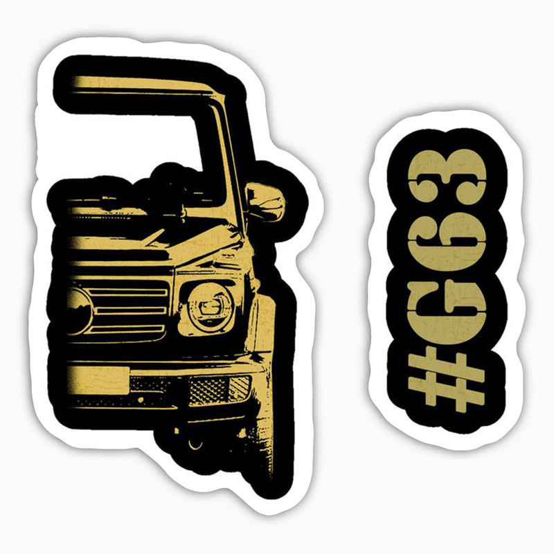 استیکر لپ تاپ و موبایل بووم طرح ماشین مدل Off Road G63 کد AG22