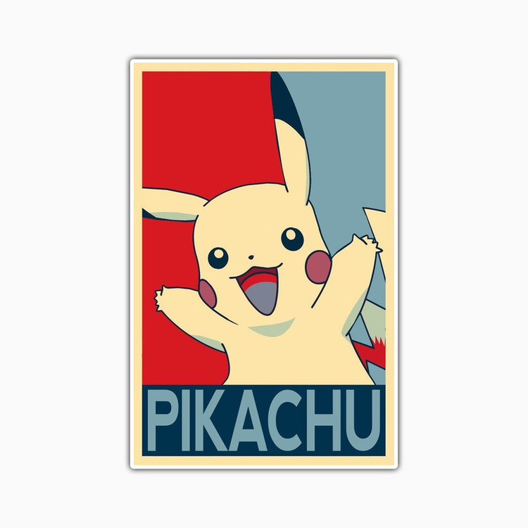 استیکر لپ تاپ و موبایل بووم طرح کارتونی مدل Pickachu کد TA35