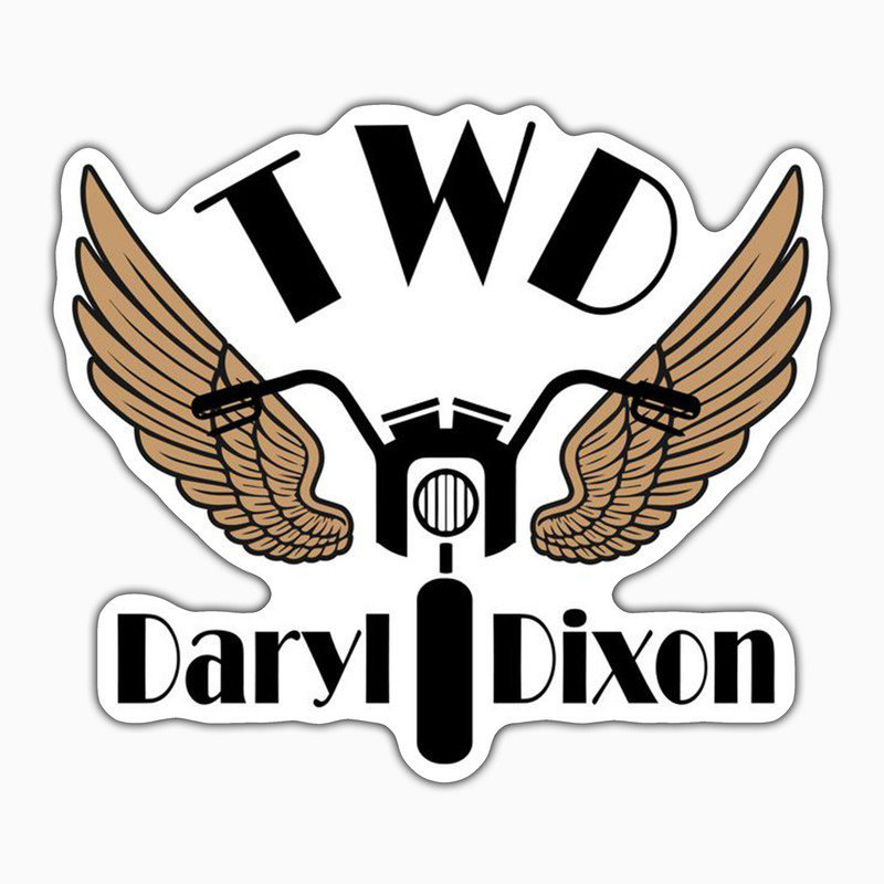 استیکر لپ تاپ و موبایل بووم طرح سریال مردگان متحرک مدل Daryl Dixon کد FR104