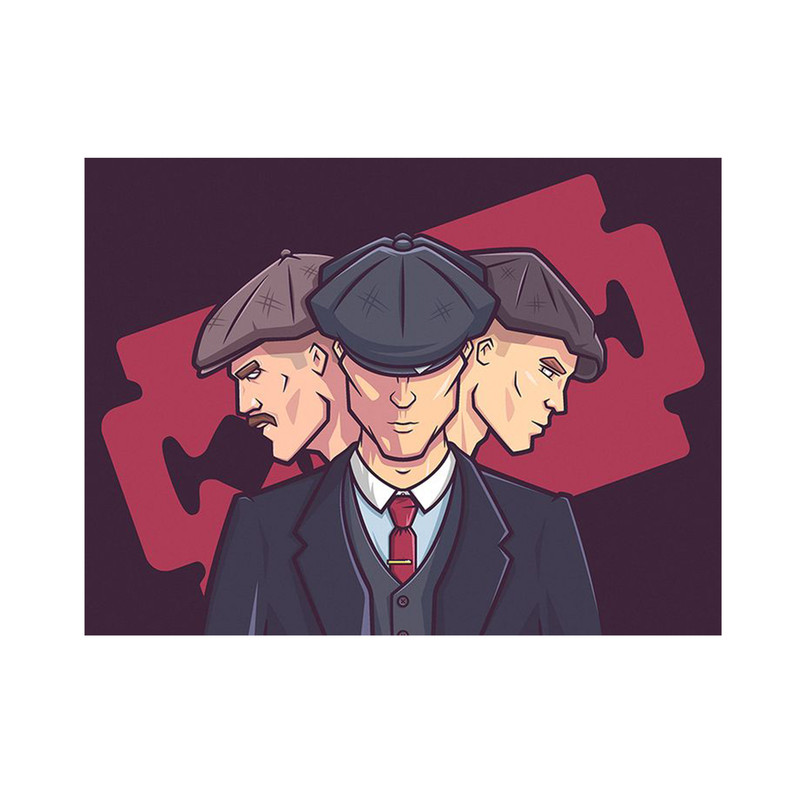 استیکر لپ تاپ و موبایل مدل سریال طرح پیکی بلاندرز Peaky Blinders کد 3701