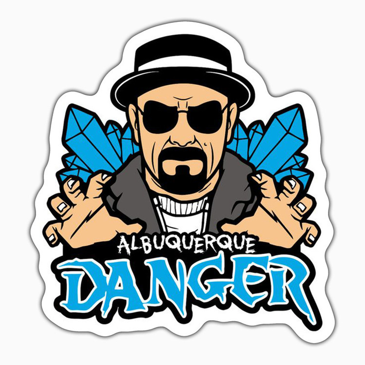 استیکر لپ تاپ و موبایل بووم طرح سریال Breaking Bad مدل Danger2 کد WR57