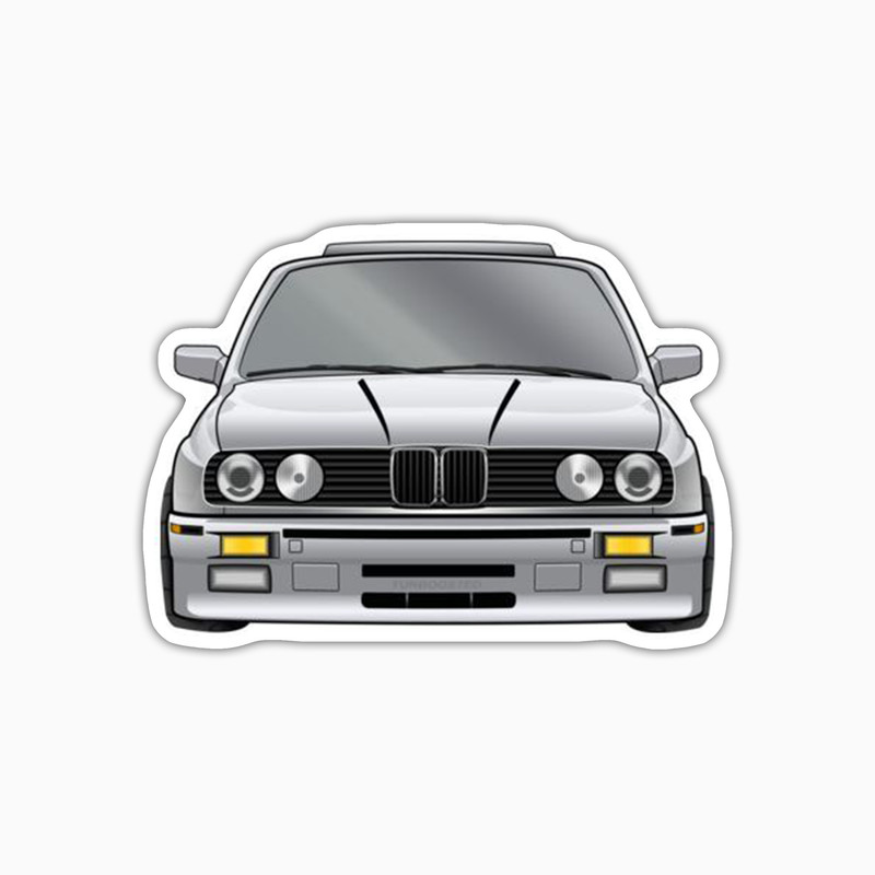 استیکر لپ تاپ و موبایل بووم طرح ماشین مدل BMW کد UV052