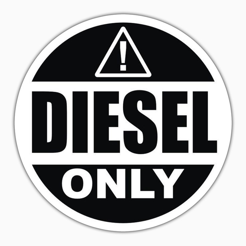 استیکر لپ تاپ و موبایل بووم طرح نوشته مدل Diesel Only کد ZX064