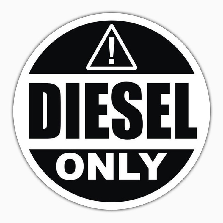 استیکر لپ تاپ و موبایل بووم طرح نوشته مدل Diesel Only کد ZX064