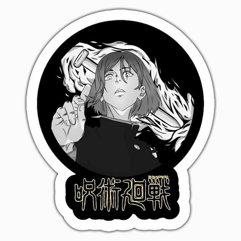 استیکر لپ تاپ و موبایل بووم طرح انیمه Jujutsu Kaisen مدل Nobara کد MD63