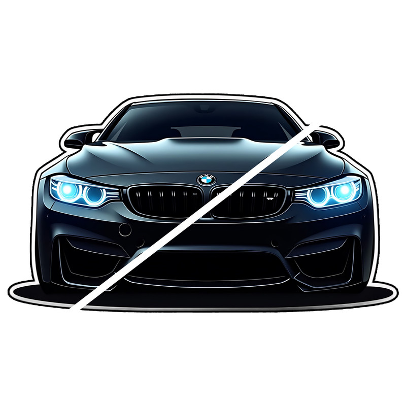 استیکر لپ تاپ طرح ماشین BMW کد 43901