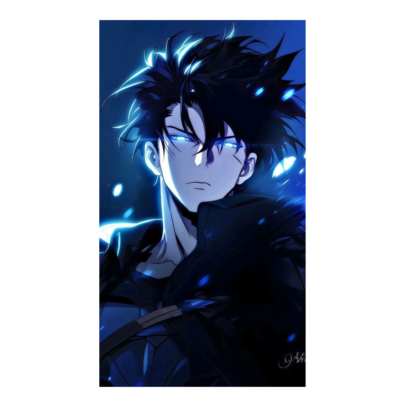 استیکر لپ تاپ و موبایل مدل انیمه طرح سولو لولینگ سونگ جین وو solo leveling sung jin woo کد 460