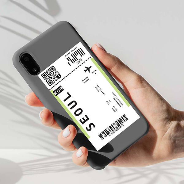 استیکر لپ تاپ مارکت میکس طرح تیکت سئول Seoul ticket کد 1125MMIX