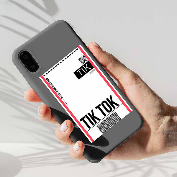 استیکر لپ تاپ مارکت میکس طرح تیکت تیک تاک TikTok ticket کد 1129MMIX
