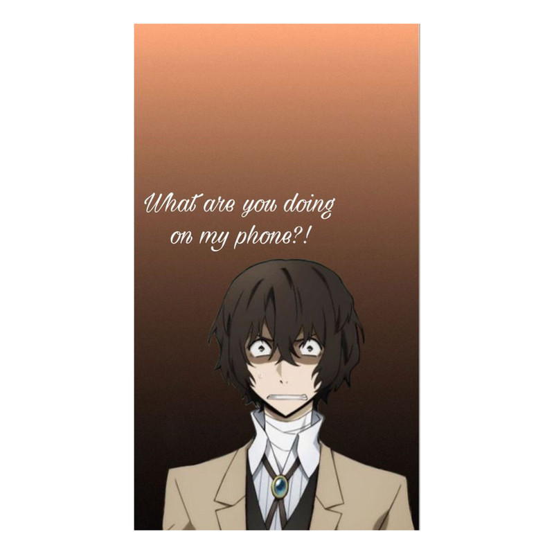 استیکر لپ تاپ و موبایل مدل انیمه طرح سگ‌های ولگرد بانگو اوسامو دازای Bungo Stray Dogs Osamu dazai کد 309