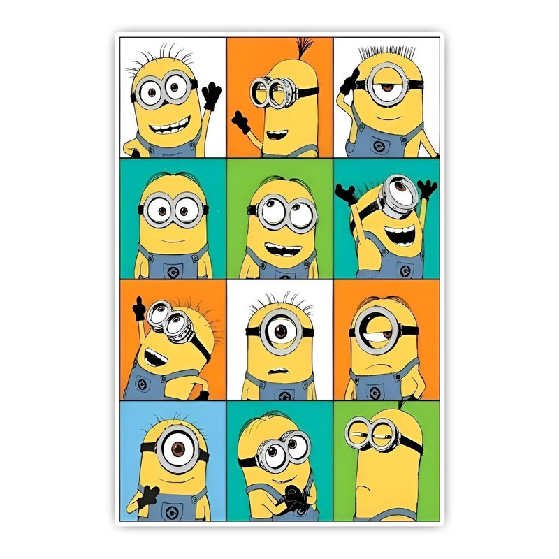 استیکر لپ تاپ و موبایل گوفی طرح کارتون مینیون ها مدل Minions 1