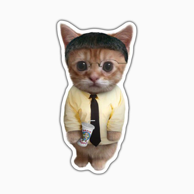 استیکر لپ تاپ و موبایل بووم طرح Gus Fring مدل Kitty کد VR32