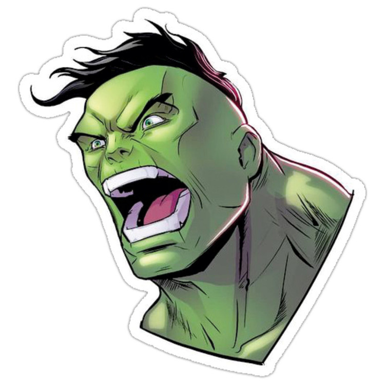 استیکر لپ تاپ طرح hulk مدل marvel38