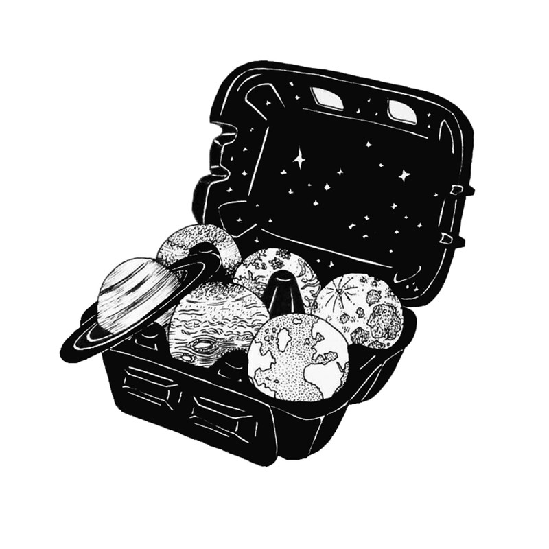 استیکر لپ تاپ طرح سیارات کد 1718