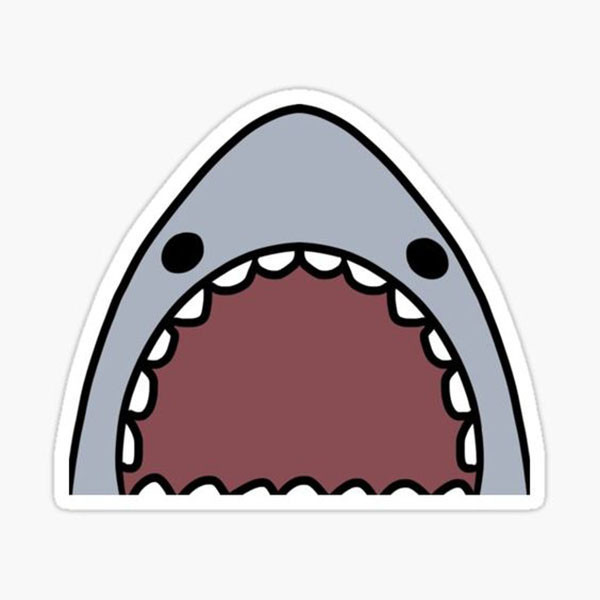 استیکر موبایل و لپ تاپ طرح SHARK کد 017