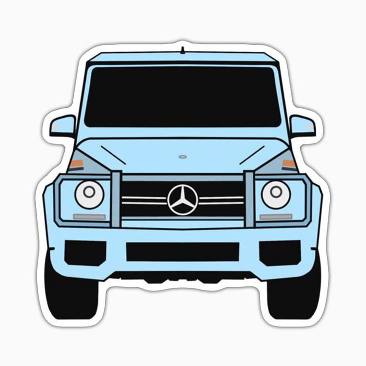 استیکر لپ تاپ و موبایل بووم طرح ماشین مدل Benz G class کد UV012