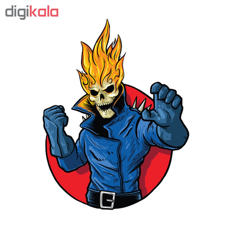 استیکر لپ تاپ طرح Ghost Rider Marvel کد STL992
