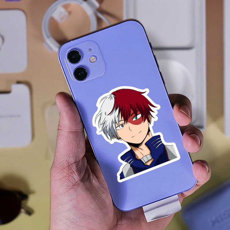استیکر لپ تاپ پیکسل میکسل مدل انیمه My Hero Academia شوتو تودوروکی