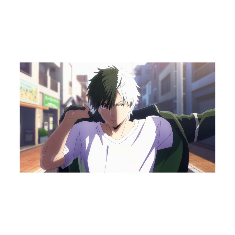 استیکر لپ تاپ و موبایل مدل انیمه طرح باد شکن هاروکا ساکورا Wind Breaker Haruka Sakura کد 2696