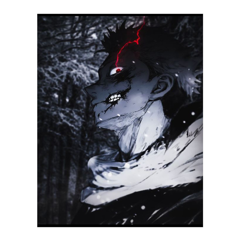 استیکر لپ تاپ و موبایل مدل انیمه طرح جوجوتسو کایسن ایتادوری یوجی jujutsu kaisen yuji itadori کد 639