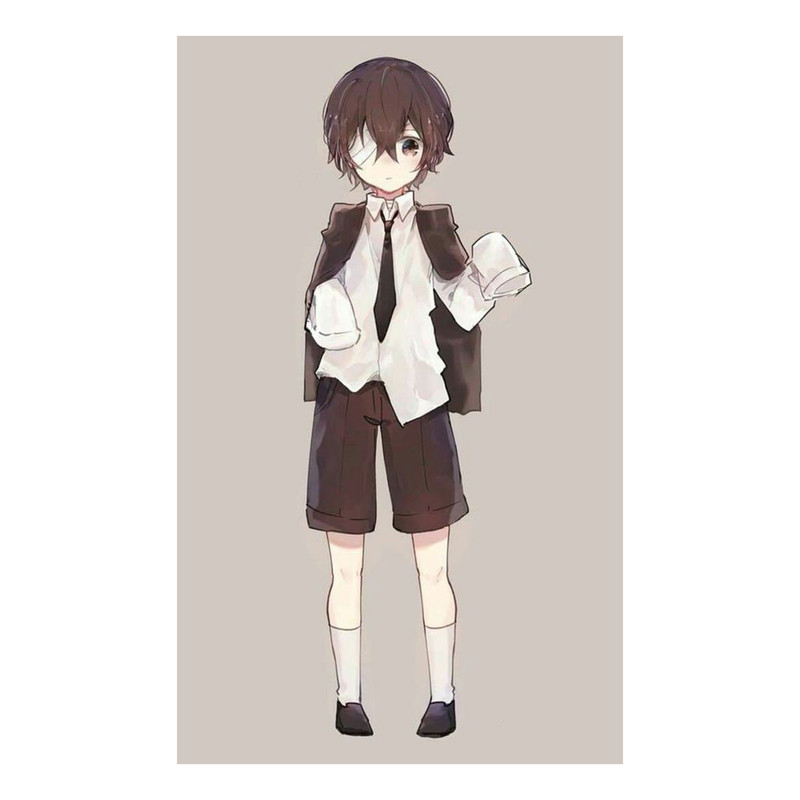 استیکر لپ تاپ و موبایل مدل انیمه طرح سگ‌های ولگرد بانگو اوسامو دازای Bungo Stray Dogs Osamu dazai کد 350