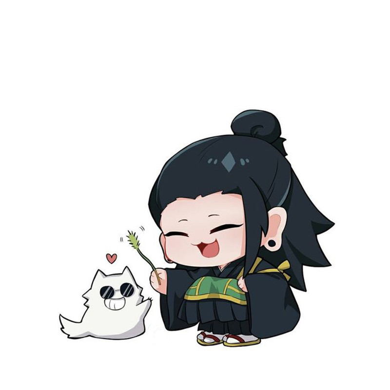 استیکر لپ تاپ و موبایل مدل انیمه طرح جوجوتسو کایسن سوگورو گتو jujutsu kaisen suguru geto کد 719