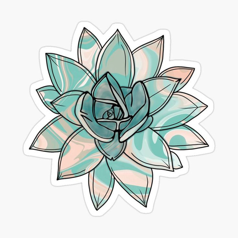 استیکر لپ تاپ طرح کاکتوس کد 2871