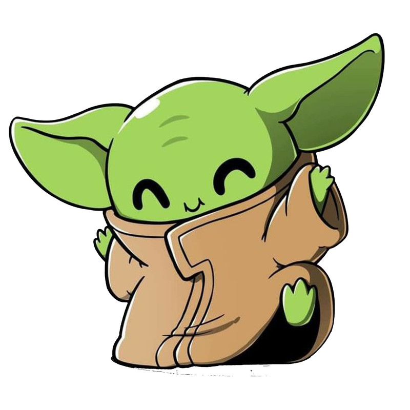 استیکر لپ تاپ و موبایل مدل سریال طرح بچه یودا جنگ ستارگان baby yoda Star wars کد 4943