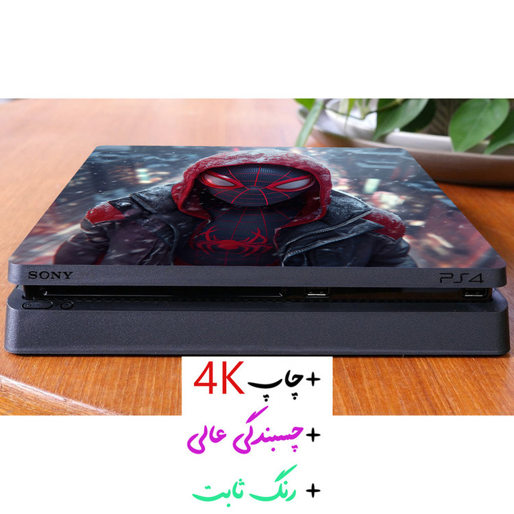 برچسب پلی استیشن ۴ مدل مرد عنکبوتی 4K کد 7349