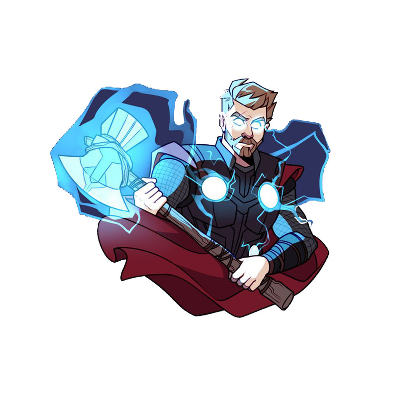 استیکر لپ تاپ و موبایل مدل سریال طرح تور اونجرز Thor Avengers کد 3155