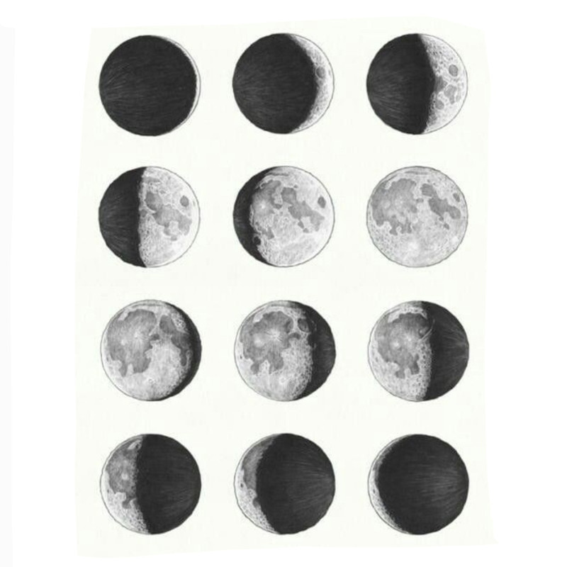 استیکر طرح moon مجموعه 12 عددی