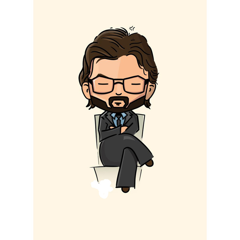 استیکر لپ تاپ و موبایل مدل سریال طرح مانی هیست Money Heist کد 3550