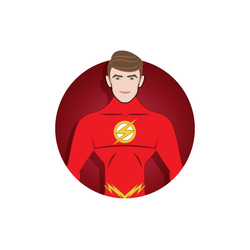 استیکر لپ تاپ طرح Flash Dc Comics کد STL931