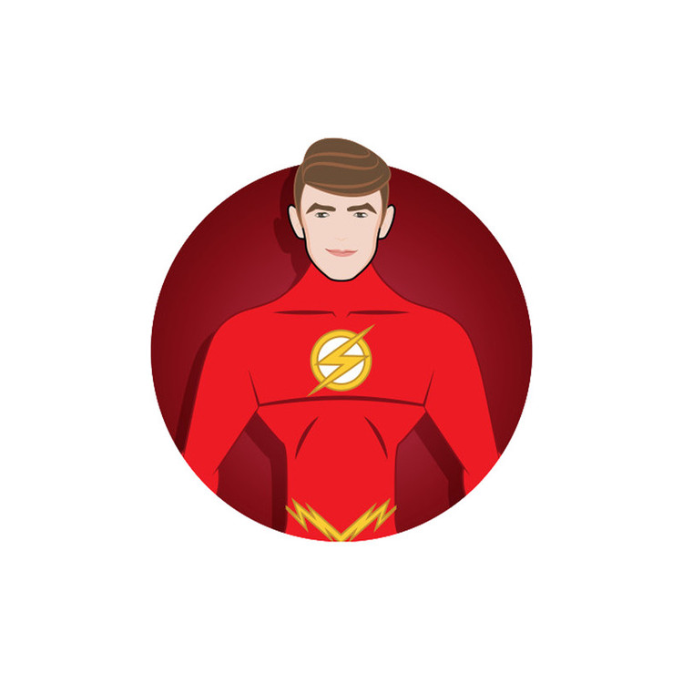 استیکر لپ تاپ طرح Flash Dc Comics کد STL931